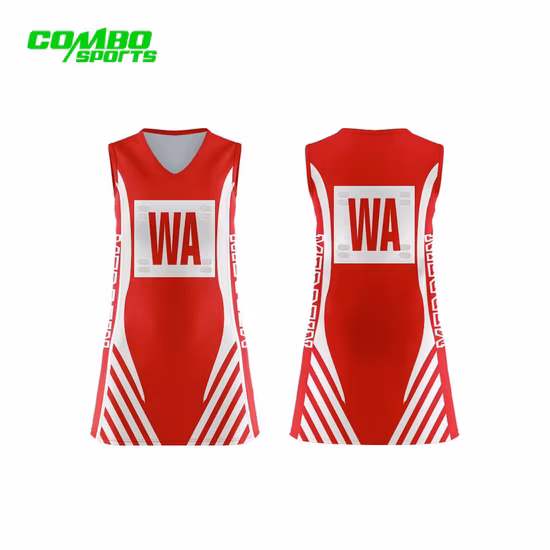 Custom Sportwear Sublimation Netball Dress Clothes Netball Wear