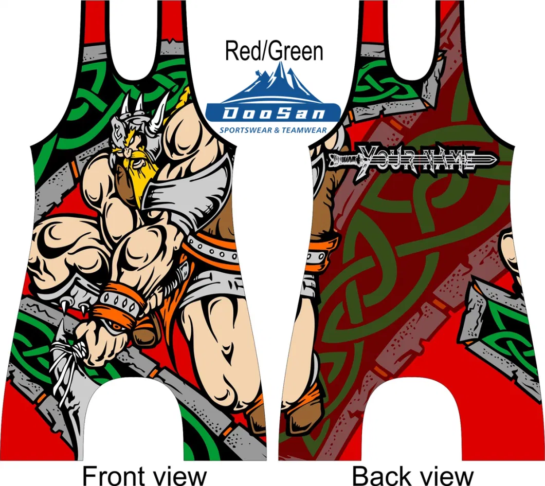 Wholesale Top Quality Custom Sublimation Polyester Factory Price Wrestling Singlet