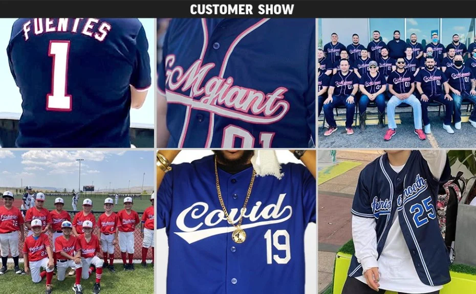 Wholesale Factory Price Custom Full Sublimation Jersey Printing Baseball Team Wear