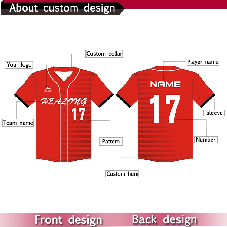 Custom Baseball Uniform Set Shirts Pants Sublimation Logo Print Strip Baseball Softball Wear