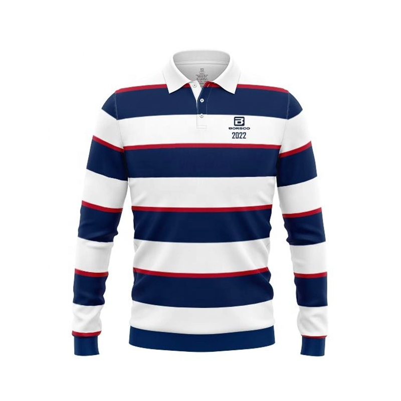 Top Quality Custom Wholesale Long Sleeves Rugby Jersey Sublimation Rugby Wear for Men