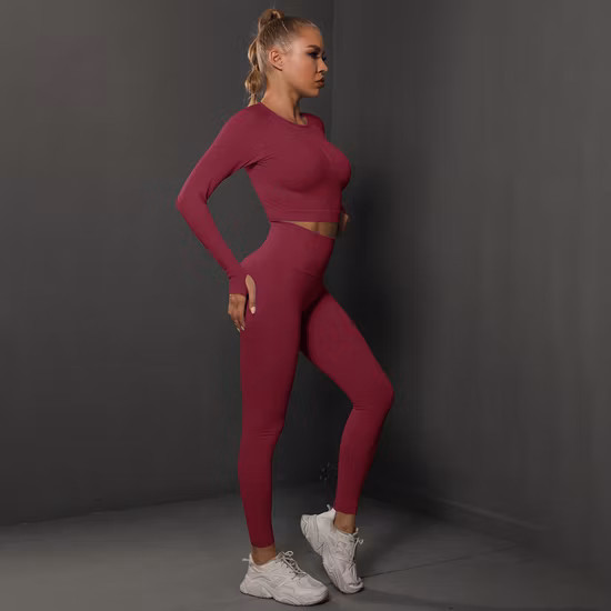 Sports Clothes Seamless Knitted Women′ S Tight